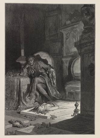 Edgar Allan Poe's 'The Raven' illustrated by Gustave Doré